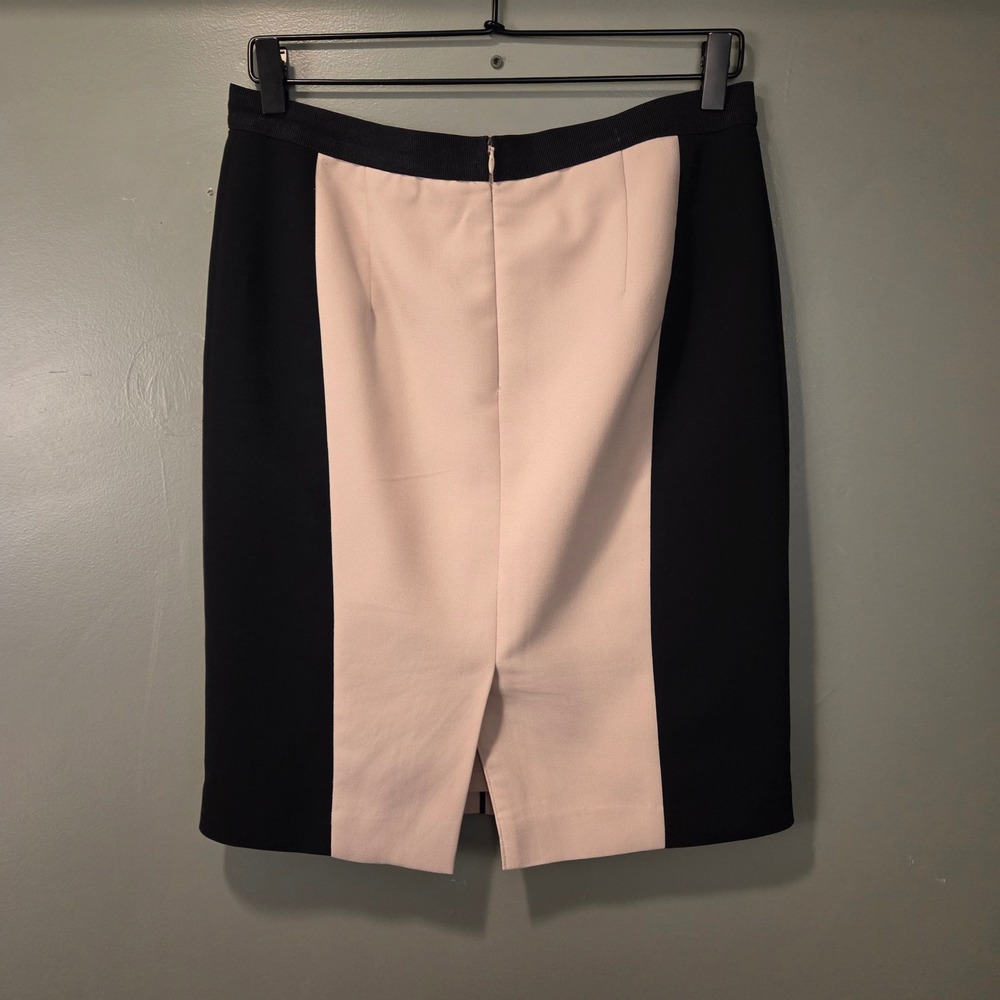 Ann Taylor Women's Pencil Skirt Size 10 Petite Cream Black Professional Office - Picture 2 of 9